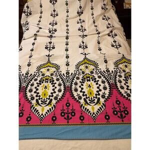 Steve Madden 100% Cotton Shower Curtain Excellent Condition